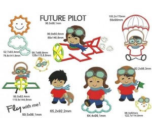 Stickserie Future Pilot
